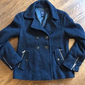 Navy Boucle Jacket